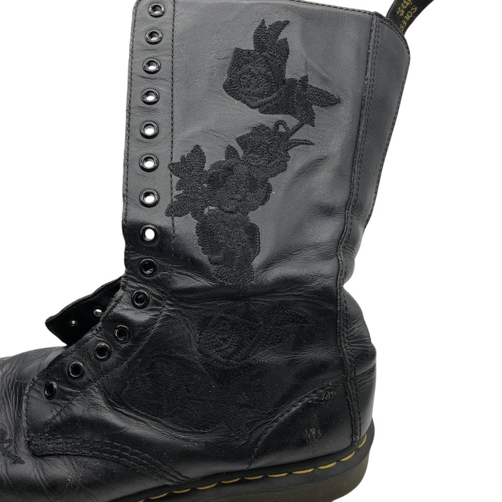 Dr. Martens 1B99 Side Zip 14-Hole Boots, Size 8 (Women's, equivalent to 10.6 inches) /saa015210 Women's 27.0cm unclear black type Vintage Second Hand