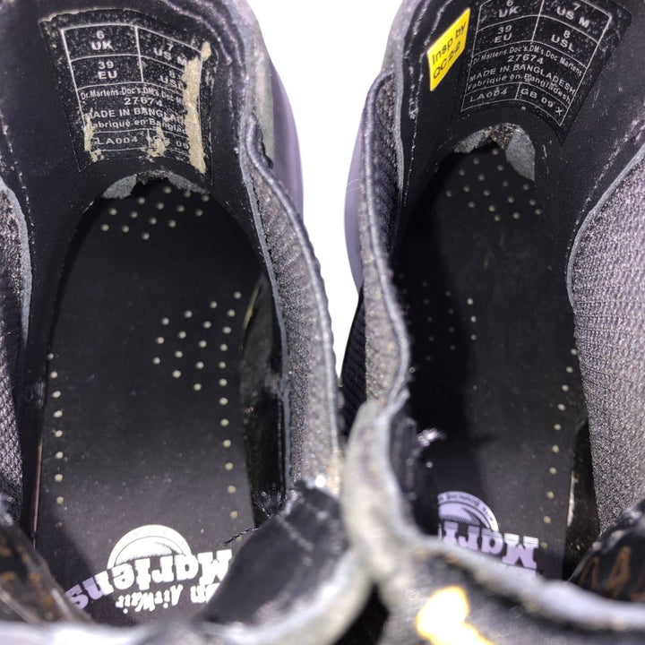 Dr. Martens 27674 Side Gore Boots Size 6 Women's 25.0cm unclear black type Vintage Second Hand