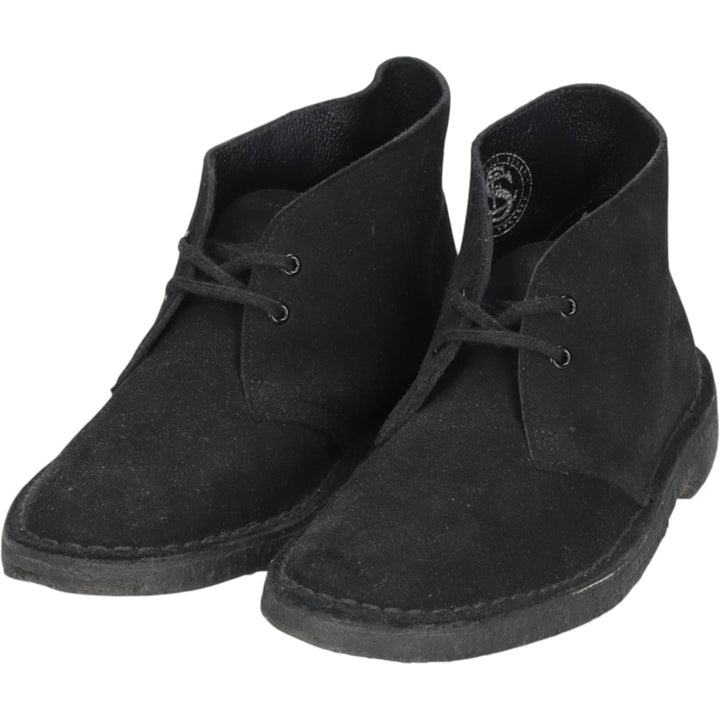 Clarks ORIGINALS Chukka Boots, Size 7 1/2 (M) Women's 24.5cm unclear black type Vintage Second Hand