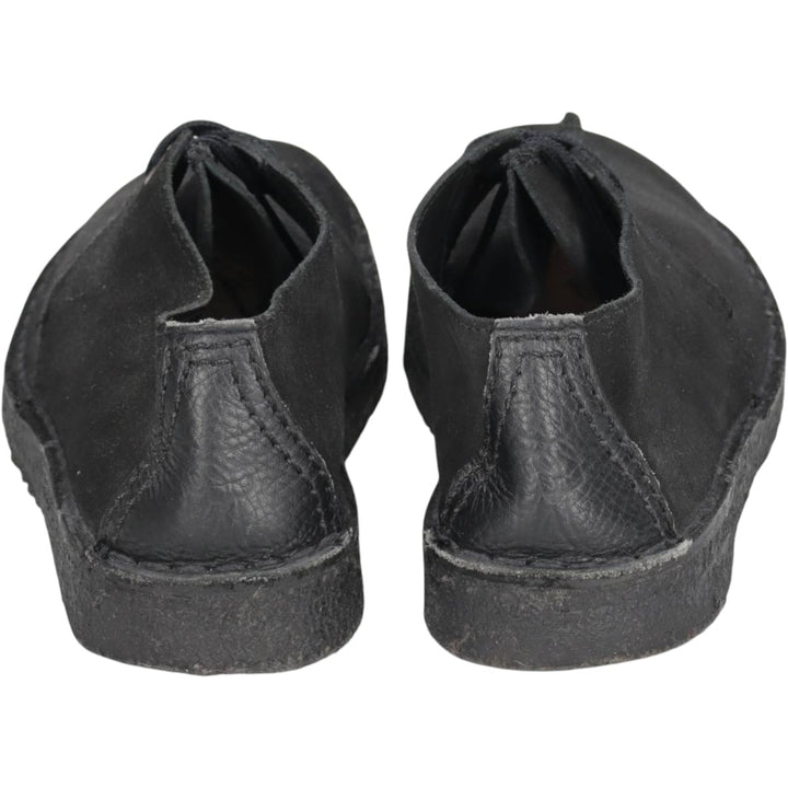 Clarks DESERT TREK Chukka Boots, Made in England, Size 7 1/2 D Women's 24.5cm Genuine Leather Suede black type Vintage Second Hand