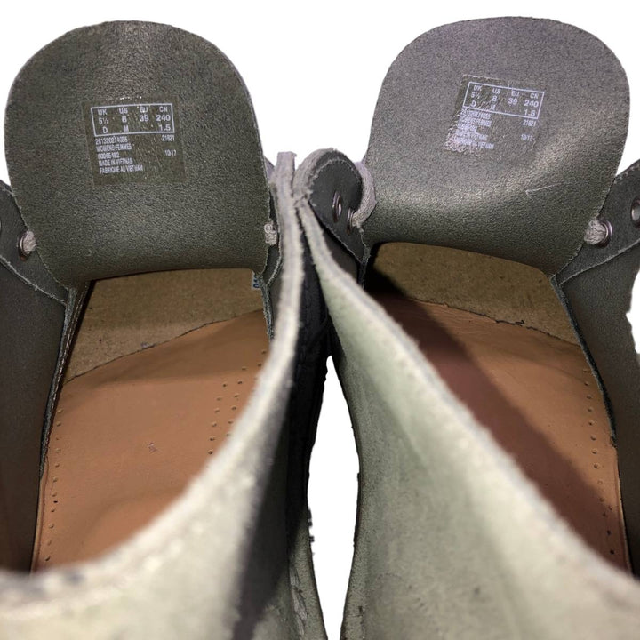 Clarks Wallabee Chukka Boots, Size 8 M Women's 25.0cm unclear Khaki type sage green Vintage Second Hand