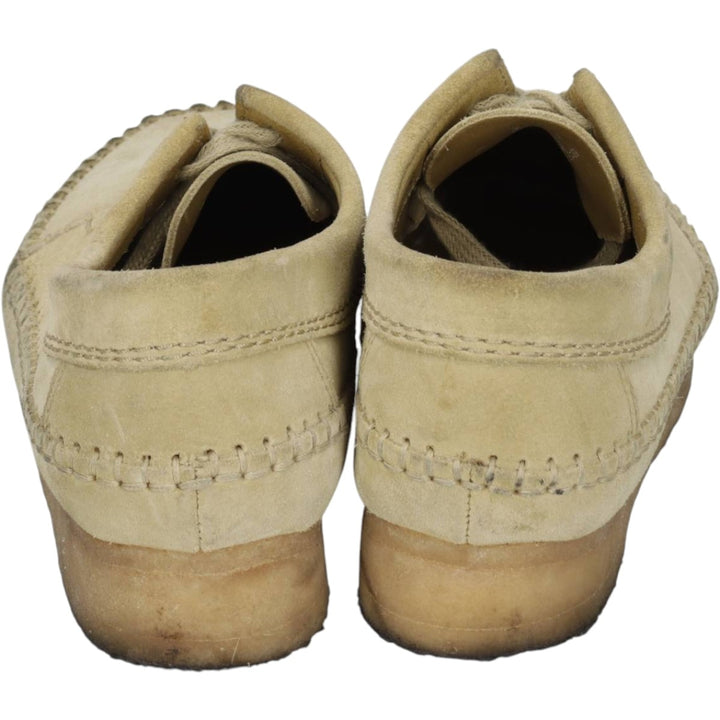 Clarks ORIGINALS WEAVER Moccasin Boots, Size 7 1/2M Women's 24.5cm unclear Beige type Vintage Second Hand