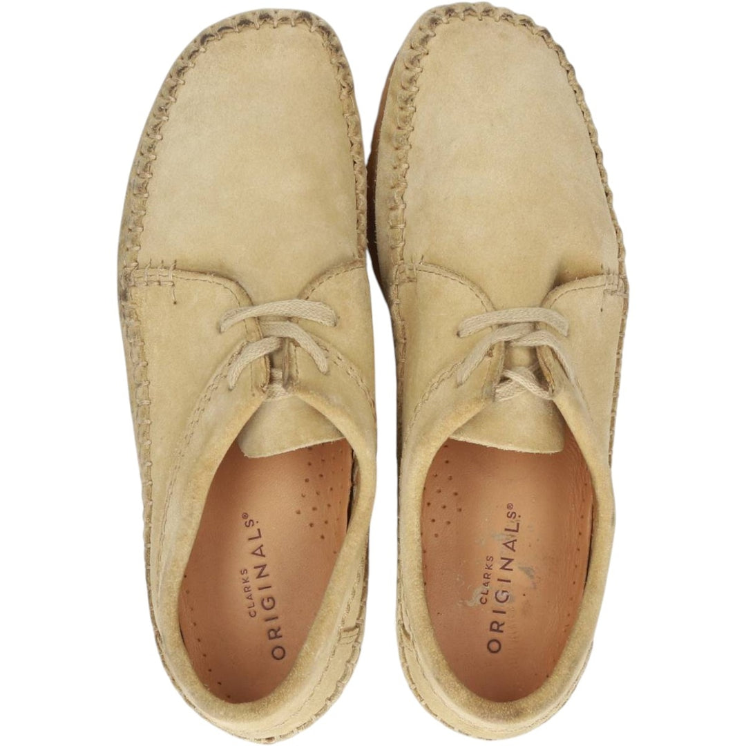 Clarks ORIGINALS WEAVER Moccasin Boots, Size 7 1/2M Women's 24.5cm unclear Beige type Vintage Second Hand