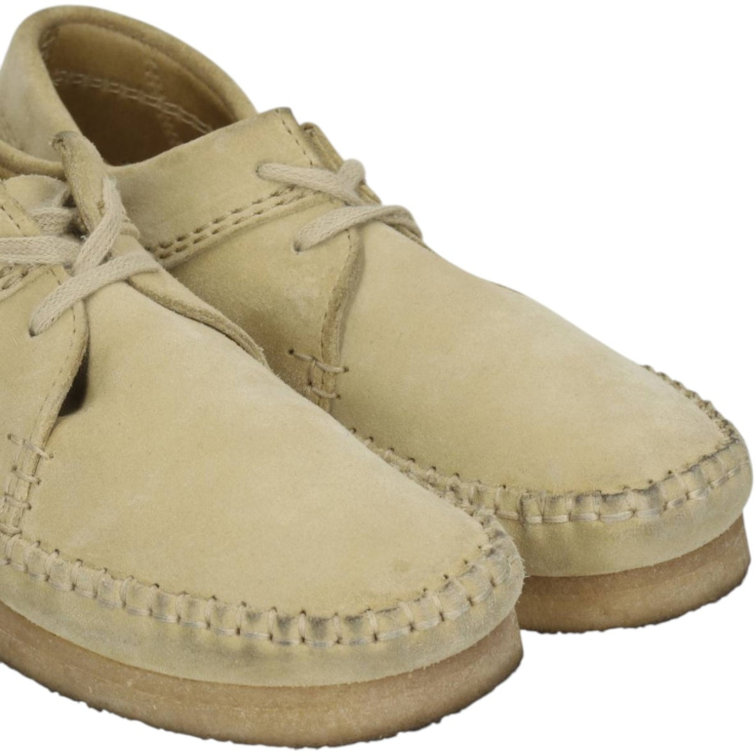 Clarks ORIGINALS WEAVER Moccasin Boots, Size 7 1/2M Women's 24.5cm unclear Beige type Vintage Second Hand