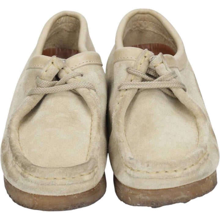 Clarks ORIGINALS Wallabee Chukka Boots, Size 7 1/2 (M) Women's 24.5cm Genuine Leather Suede Beige type Vintage Second Hand