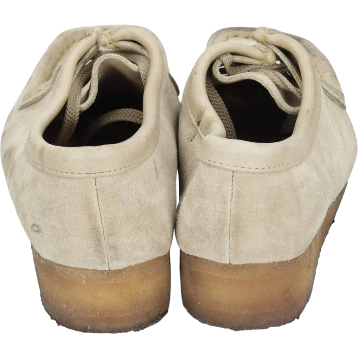 Clarks ORIGINALS Wallabee Chukka Boots, Size 7 1/2 (M) Women's 24.5cm Genuine Leather Suede Beige type Vintage Second Hand