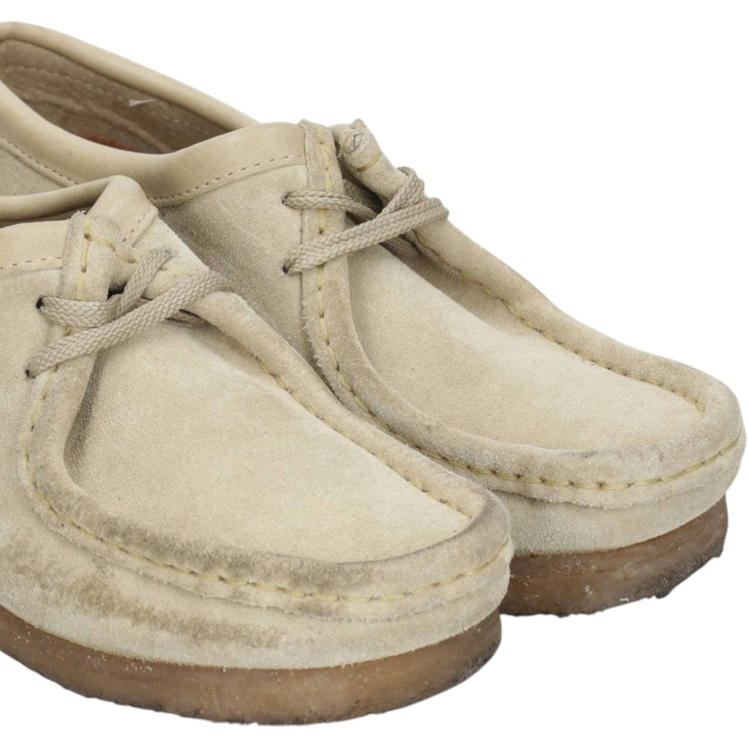 Clarks ORIGINALS Wallabee Chukka Boots, Size 7 1/2 (M) Women's 24.5cm Genuine Leather Suede Beige type Vintage Second Hand