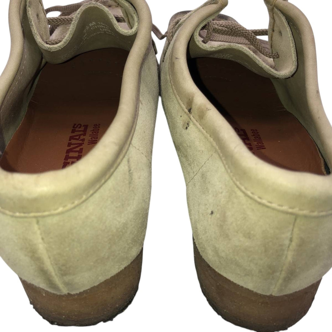 Clarks ORIGINALS Wallabee Chukka Boots, Size 7 1/2 (M) Women's 24.5cm Genuine Leather Suede Beige type Vintage Second Hand