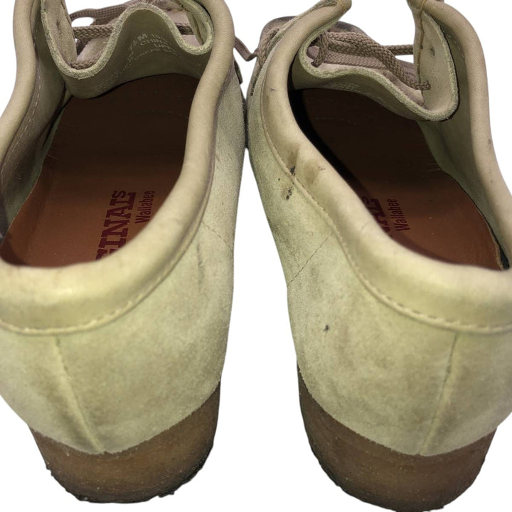 Clarks ORIGINALS Wallabee Chukka Boots, Size 7 1/2 (M) Women's 24.5cm Genuine Leather Suede Beige type Vintage Second Hand