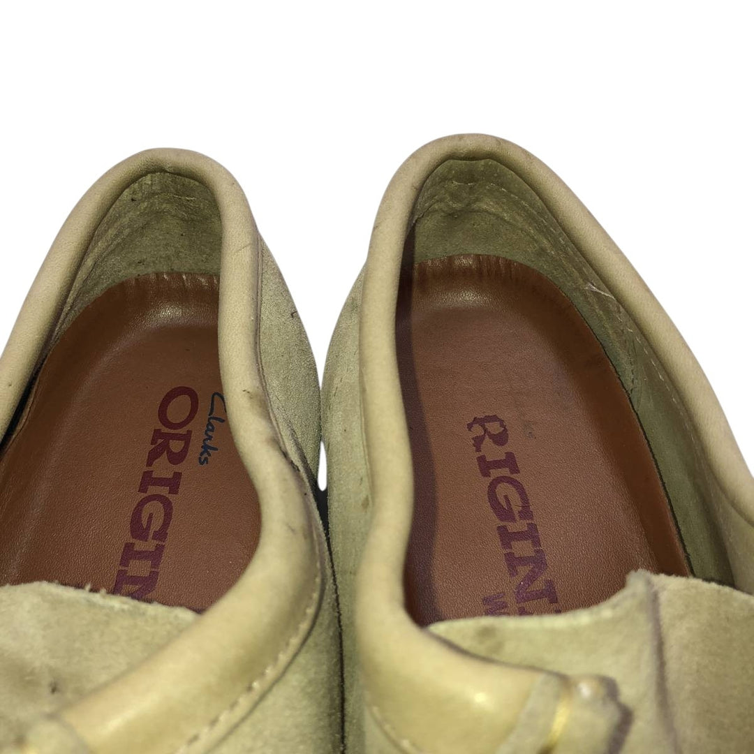Clarks ORIGINALS Wallabee Chukka Boots, Size 7 1/2 (M) Women's 24.5cm Genuine Leather Suede Beige type Vintage Second Hand