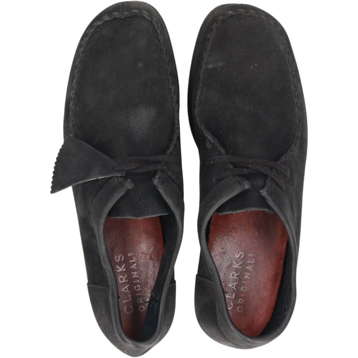 Clarks Wallacraft platform suede Wallabee shoes, size 9 1/2 (M) Women's 25.5cm suede black type Vintage Second Hand