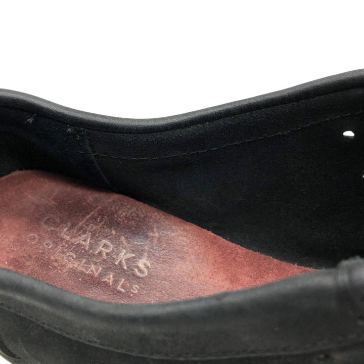 Clarks Wallacraft platform suede Wallabee shoes, size 9 1/2 (M) Women's 25.5cm suede black type Vintage Second Hand