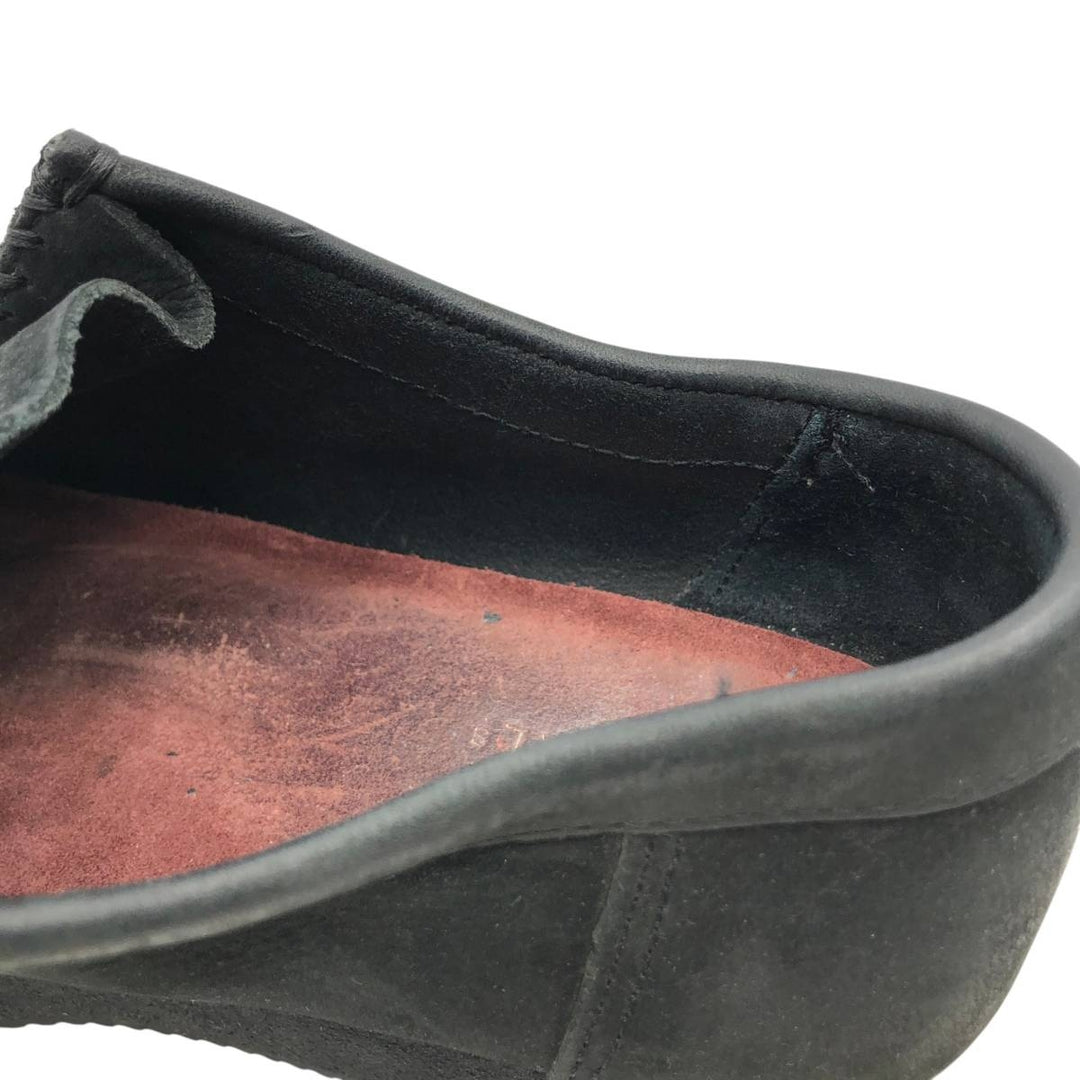 Clarks Wallacraft platform suede Wallabee shoes, size 9 1/2 (M) Women's 25.5cm suede black type Vintage Second Hand