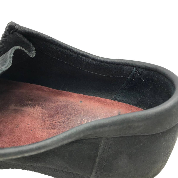 Clarks Wallacraft platform suede Wallabee shoes, size 9 1/2 (M) Women's 25.5cm suede black type Vintage Second Hand