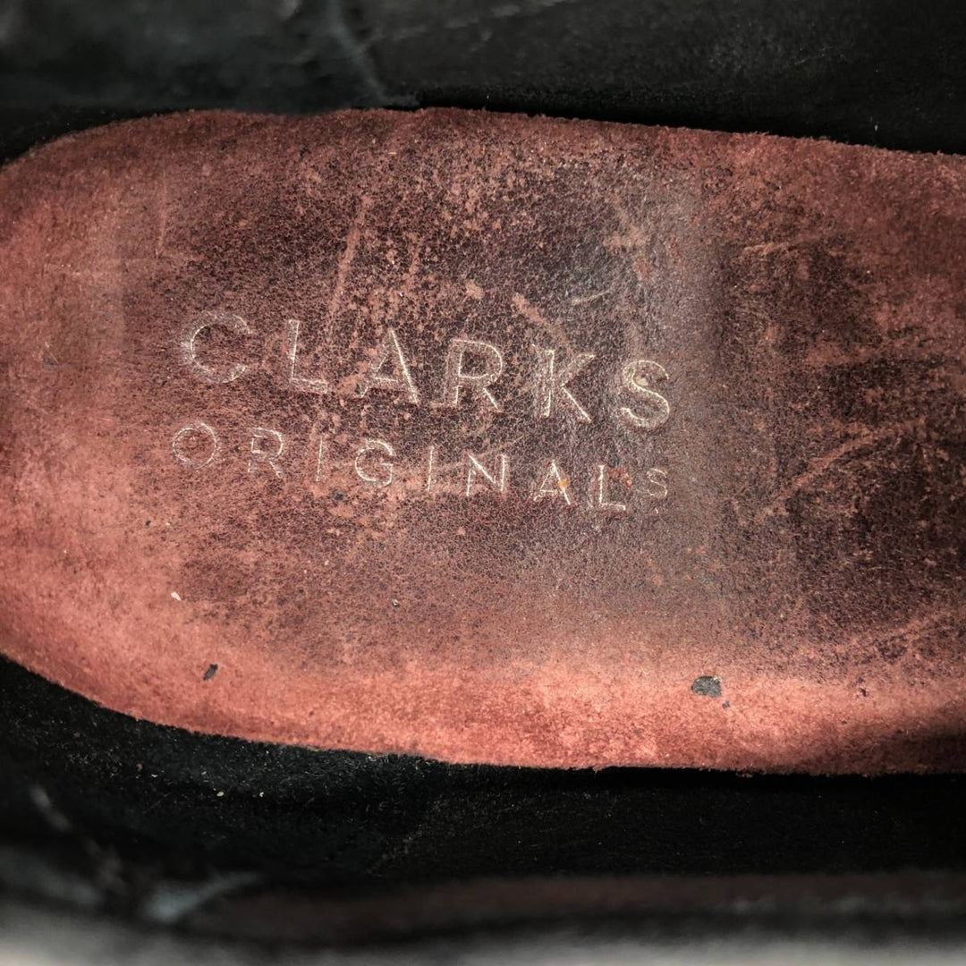 Clarks Wallacraft platform suede Wallabee shoes, size 9 1/2 (M) Women's 25.5cm suede black type Vintage Second Hand