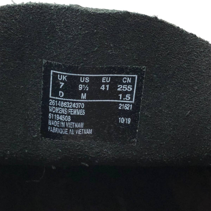 Clarks Wallacraft platform suede Wallabee shoes, size 9 1/2 (M) Women's 25.5cm suede black type Vintage Second Hand
