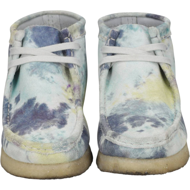 Clarks ORIGINALS Tie-Dye Pattern Chukka Boots, Size 8 M Women's 25.0cm unclear Blue type light blue Vintage Second Hand