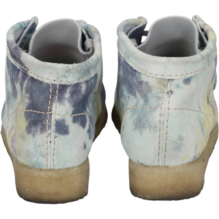 Clarks ORIGINALS Tie-Dye Pattern Chukka Boots, Size 8 M Women's 25.0cm unclear Blue type light blue Vintage Second Hand