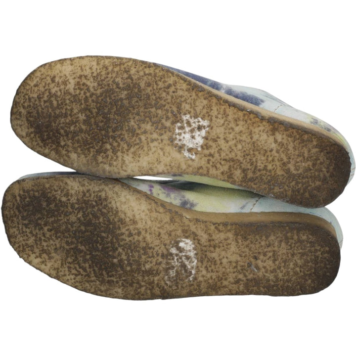Clarks ORIGINALS Tie-Dye Pattern Chukka Boots, Size 8 M Women's 25.0cm unclear Blue type light blue Vintage Second Hand