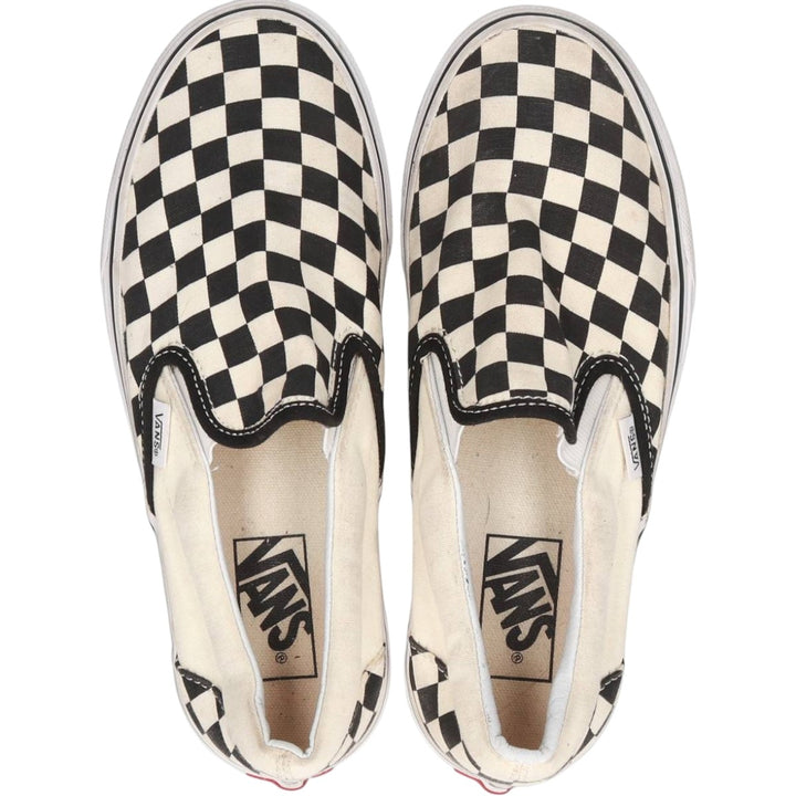 Vans Slip-On Checkerboard Sneakers, Size 6 Women's 23.0cm unclear white type Vintage Second Hand