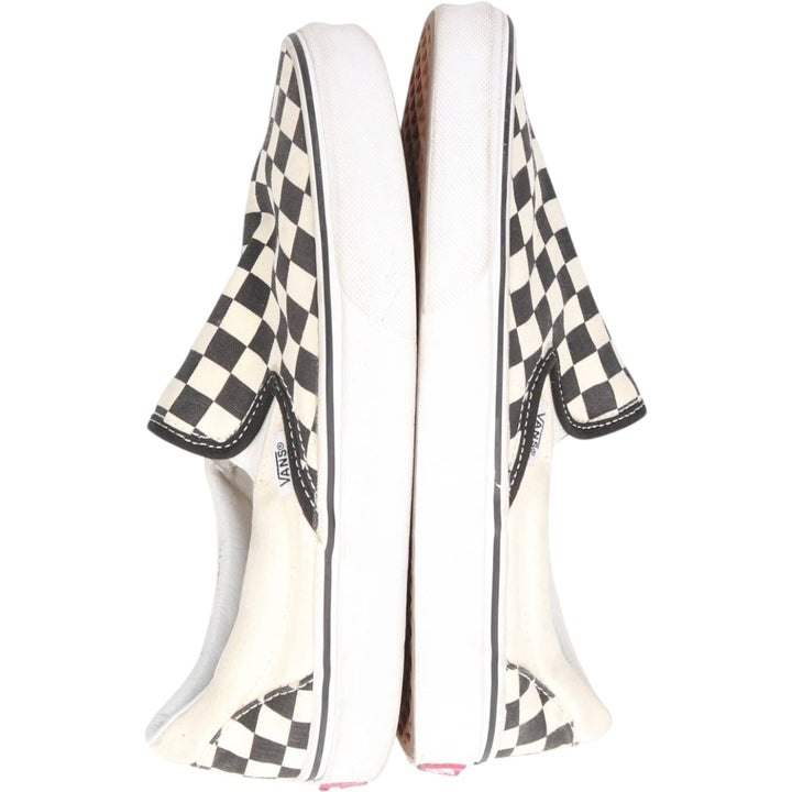 Vans Slip-On Checkerboard Sneakers, Size 6 Women's 23.0cm unclear white type Vintage Second Hand