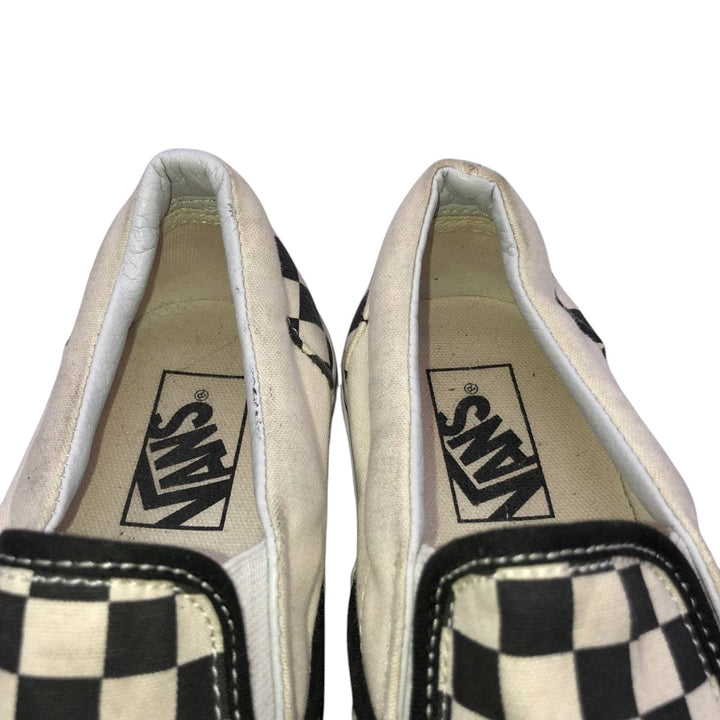 Vans Slip-On Checkerboard Sneakers, Size 6 Women's 23.0cm unclear white type Vintage Second Hand