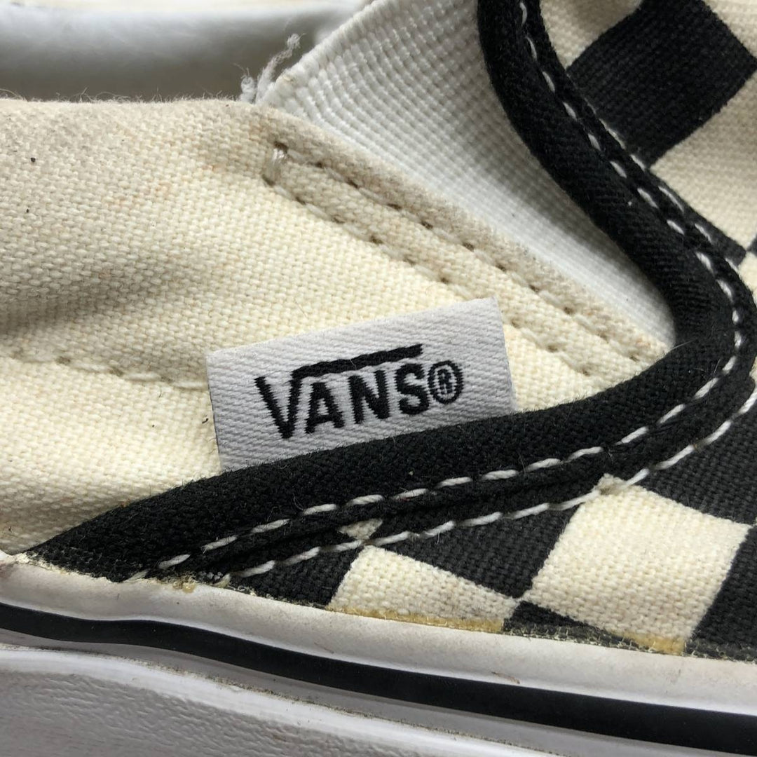 Vans Slip-On Checkerboard Sneakers, Size 6 Women's 23.0cm unclear white type Vintage Second Hand