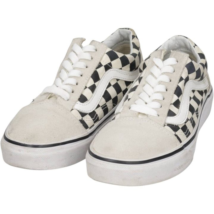 Vans Old Skool Checkerboard Sneakers, Size 5.5 Women's 22.5cm unclear Beige type Vintage Second Hand