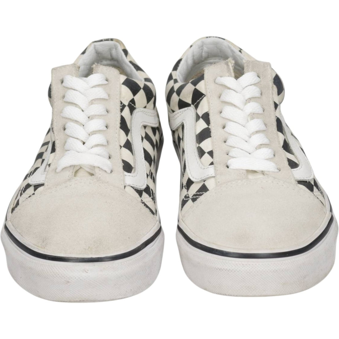 Vans Old Skool Checkerboard Sneakers, Size 5.5 Women's 22.5cm unclear Beige type Vintage Second Hand