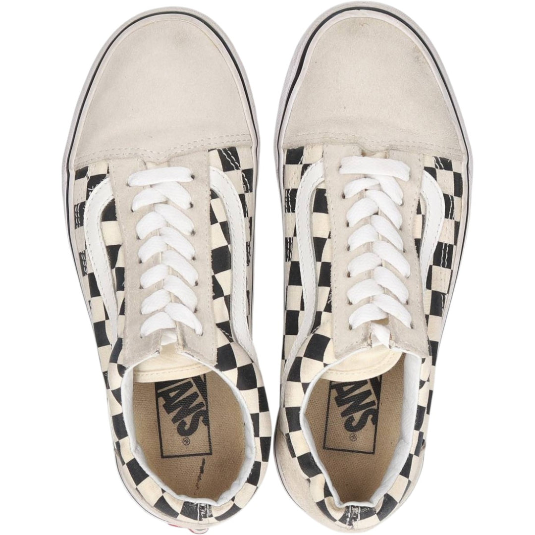 Vans Old Skool Checkerboard Sneakers, Size 5.5 Women's 22.5cm unclear Beige type Vintage Second Hand