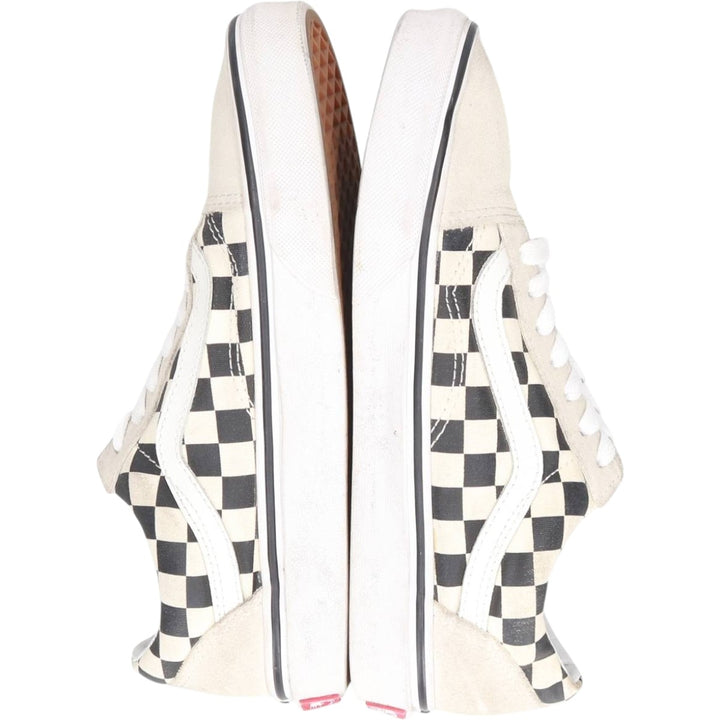 Vans Old Skool Checkerboard Sneakers, Size 5.5 Women's 22.5cm unclear Beige type Vintage Second Hand