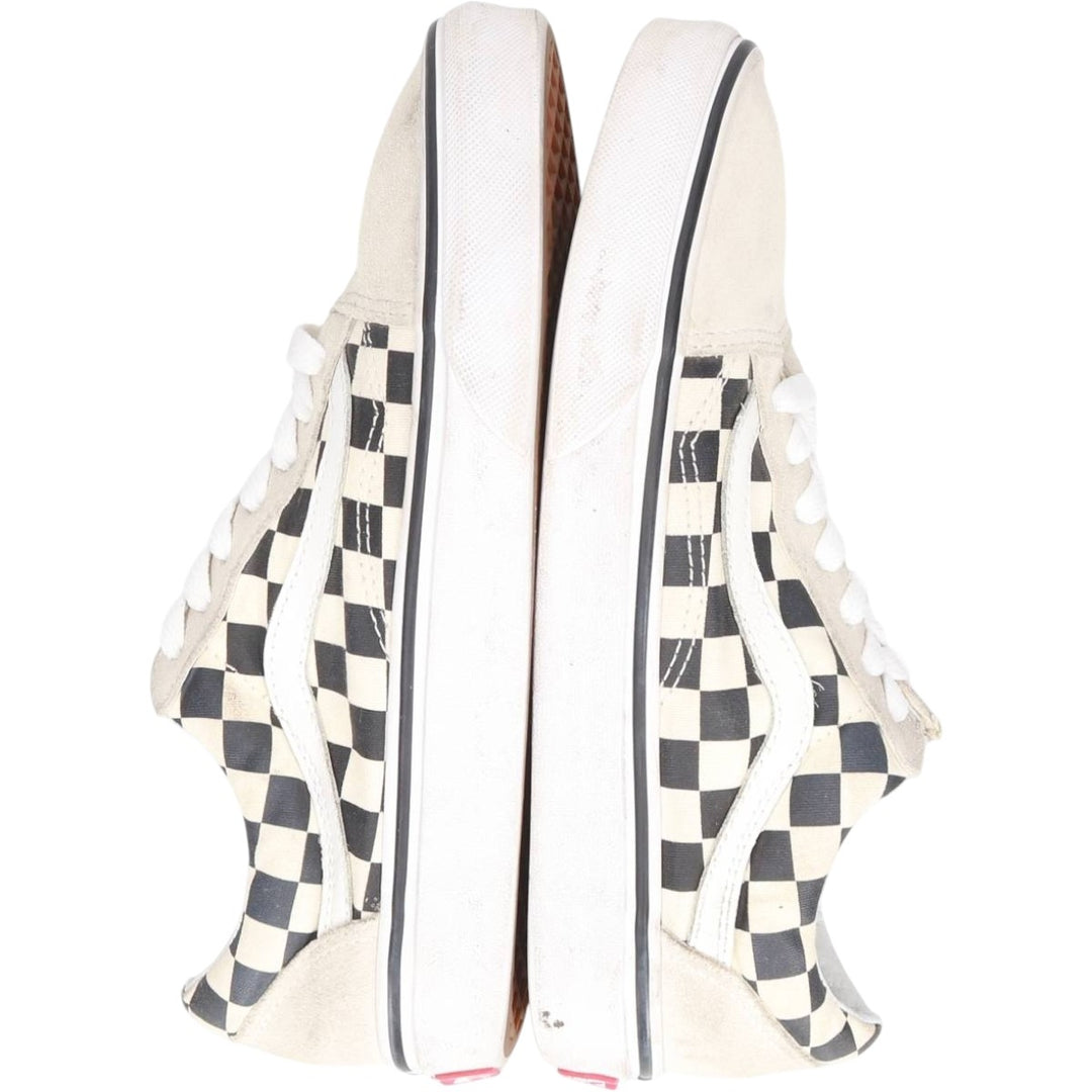 Vans Old Skool Checkerboard Sneakers, Size 5.5 Women's 22.5cm unclear Beige type Vintage Second Hand