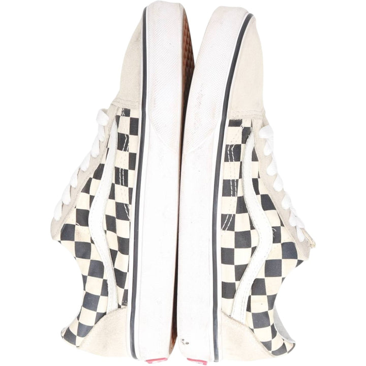 Vans Old Skool Checkerboard Sneakers, Size 5.5 Women's 22.5cm unclear Beige type Vintage Second Hand