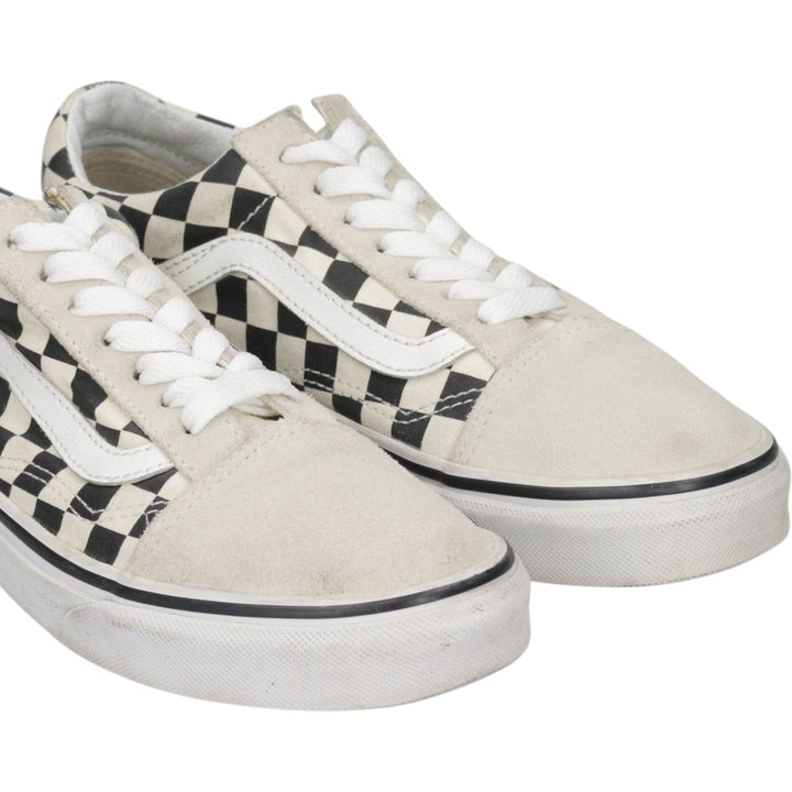 Vans Old Skool Checkerboard Sneakers, Size 5.5 Women's 22.5cm unclear Beige type Vintage Second Hand
