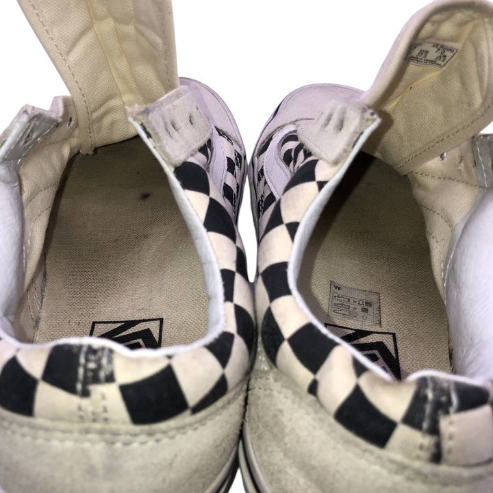 Vans Old Skool Checkerboard Sneakers, Size 5.5 Women's 22.5cm unclear Beige type Vintage Second Hand