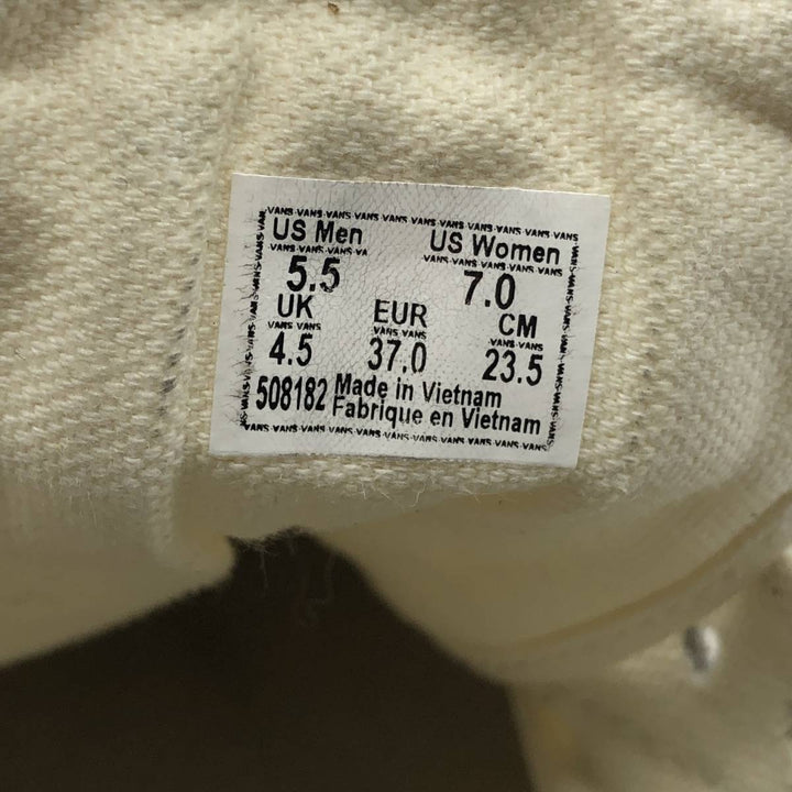 Vans Old Skool Checkerboard Sneakers, Size 5.5 Women's 22.5cm unclear Beige type Vintage Second Hand