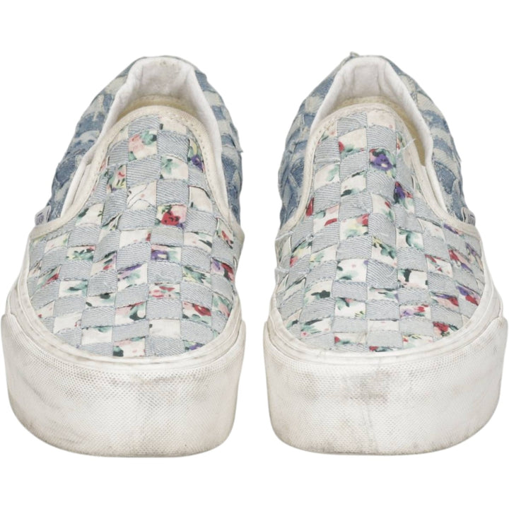 Vans all-over botanical pattern platform sneakers (sample) size 5.5 Women's 22.5cm unclear blue type Vintage Second Hand