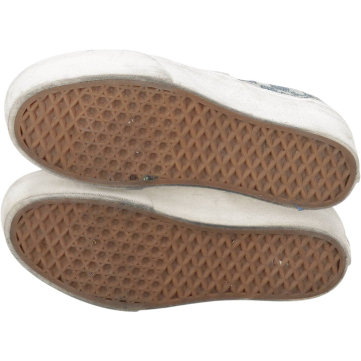 Vans all-over botanical pattern platform sneakers (sample) size 5.5 Women's 22.5cm unclear blue type Vintage Second Hand