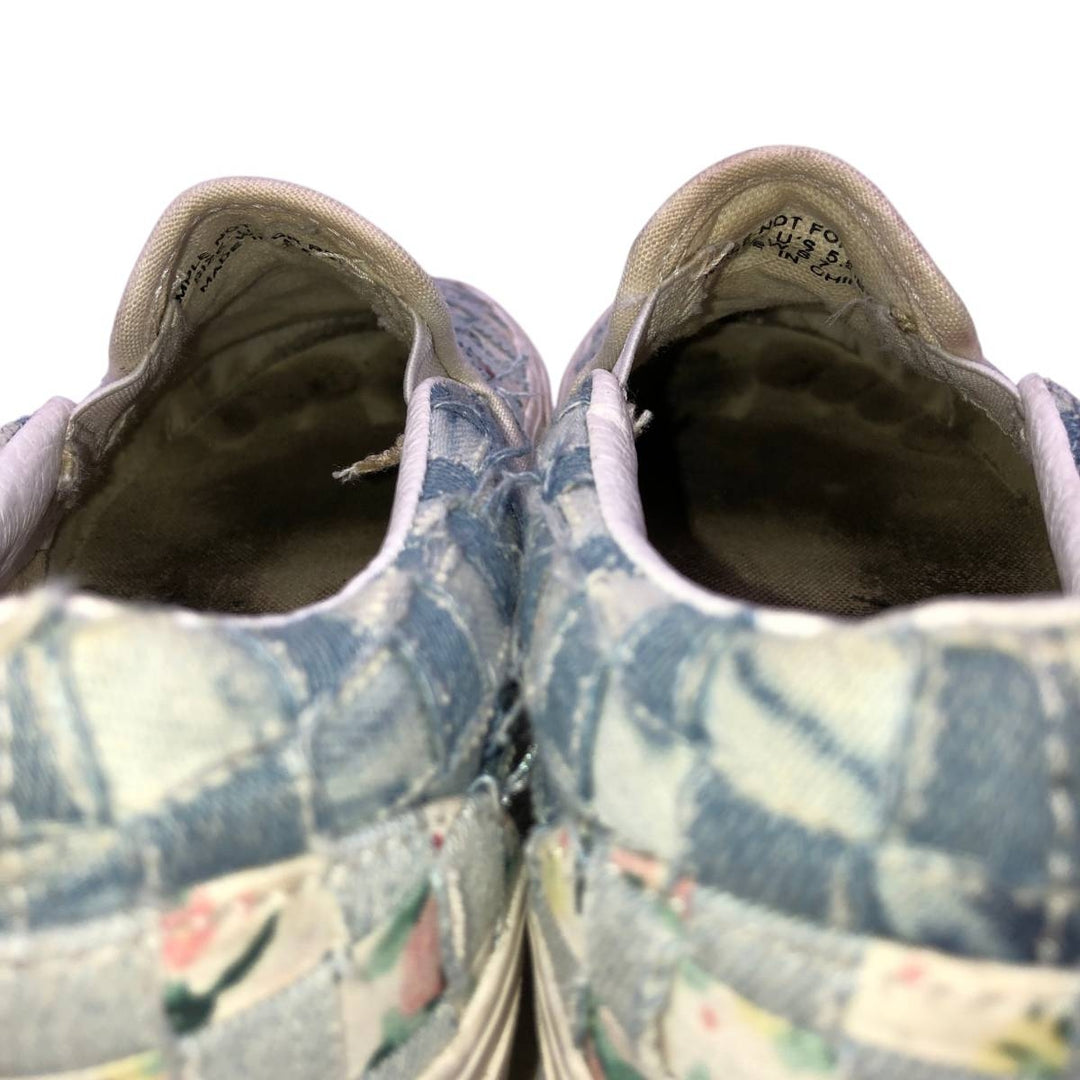 Vans all-over botanical pattern platform sneakers (sample) size 5.5 Women's 22.5cm unclear blue type Vintage Second Hand