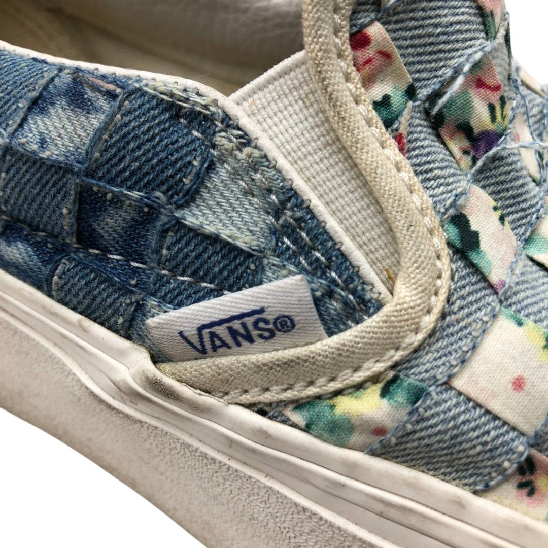 Vans all-over botanical pattern platform sneakers (sample) size 5.5 Women's 22.5cm unclear blue type Vintage Second Hand