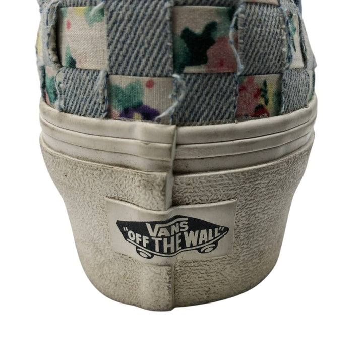 Vans all-over botanical pattern platform sneakers (sample) size 5.5 Women's 22.5cm unclear blue type Vintage Second Hand