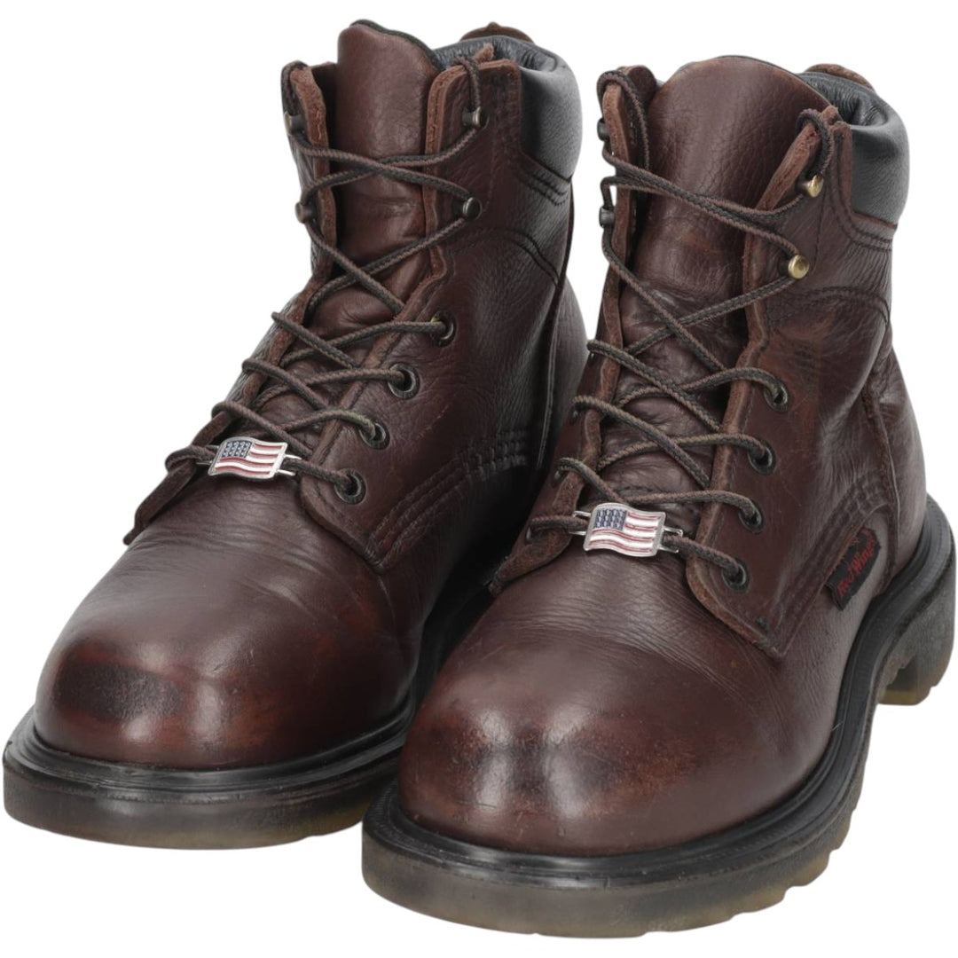 Red Wing 606 Work Boots, Made in USA, Size 6 D Women's 23.0cm genuine leather burgundy type Vintage Second Hand