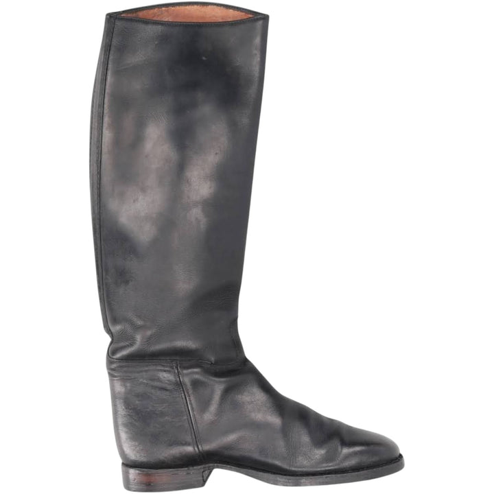 John Munn Steel Toe Jockey Riding Boots (Long Boots) Men's 26.0cm unclear black type Vintage Second Hand
