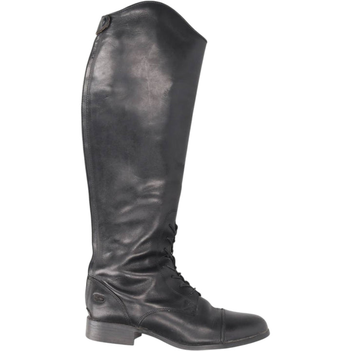 Ariat 4LR Straight Tip Jockey Riding Boots, Long Boots, Size 9B Men's 27.0cm genuine leather black type Vintage Second Hand