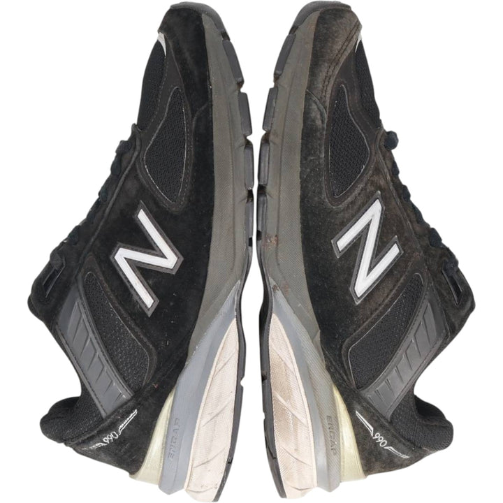 New Balance 990v5 sneakers, made in the USA. Men's 27.0cm unclear black type Vintage Second Hand