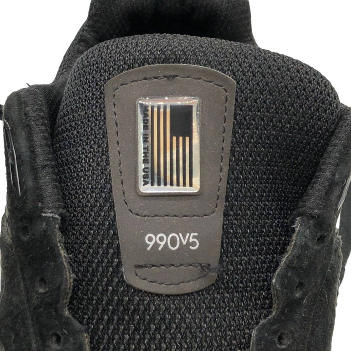New Balance 990v5 sneakers, made in the USA. Men's 27.0cm unclear black type Vintage Second Hand