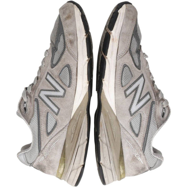 New Balance 990 v4 sneakers, made in the USA. Men's 26.0cm unclear gray type Vintage Second Hand
