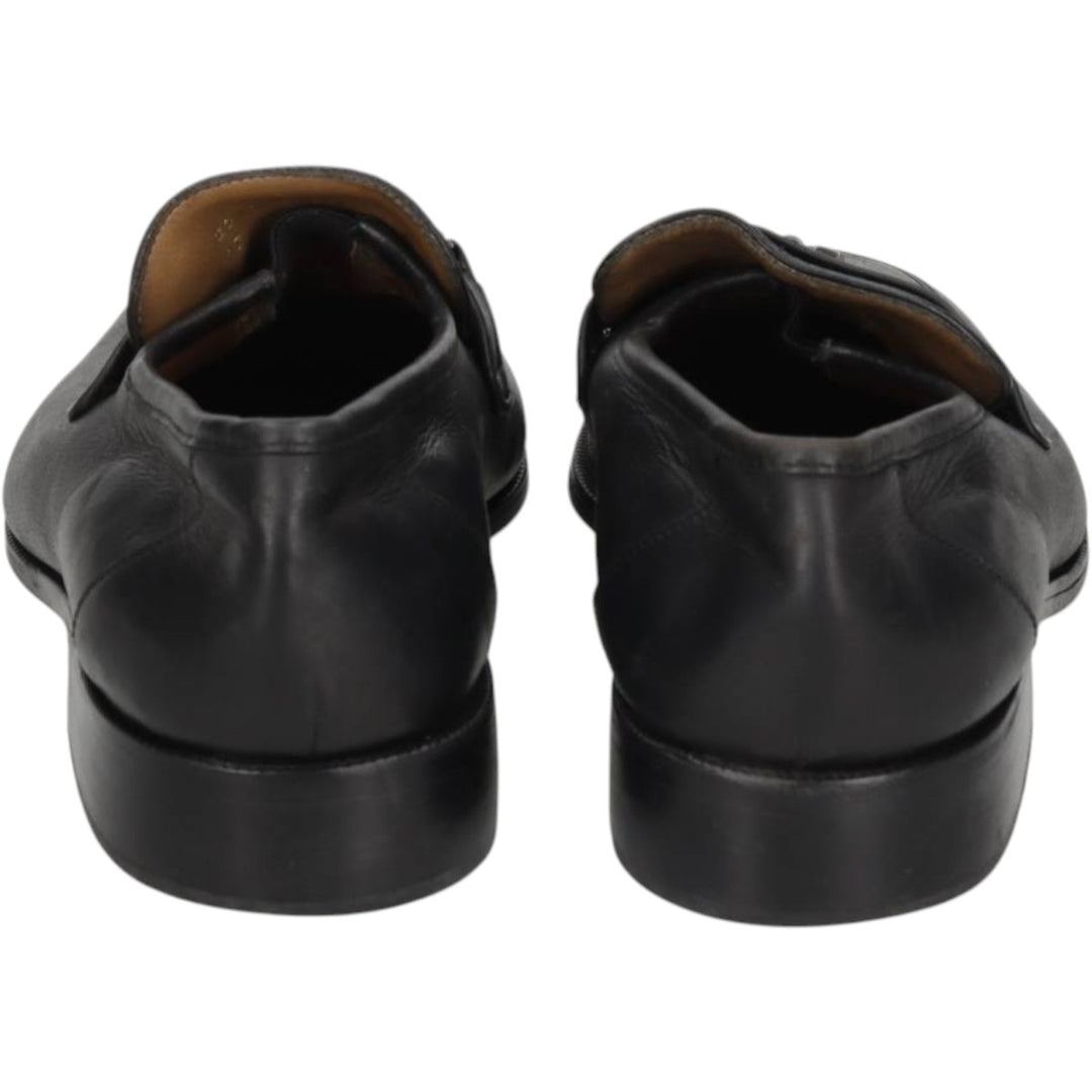 Marks & Spencer ST MICHAEL Square Toe Bit Loafers Size 8 Men's 26.5cm genuine leather black type Vintage Second Hand