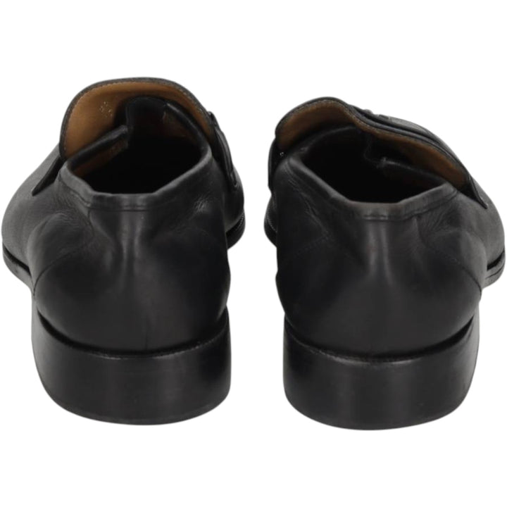 Marks & Spencer ST MICHAEL Square Toe Bit Loafers Size 8 Men's 26.5cm genuine leather black type Vintage Second Hand