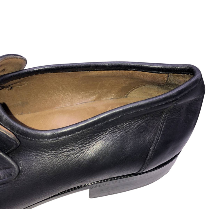 Marks & Spencer ST MICHAEL Square Toe Bit Loafers Size 8 Men's 26.5cm genuine leather black type Vintage Second Hand